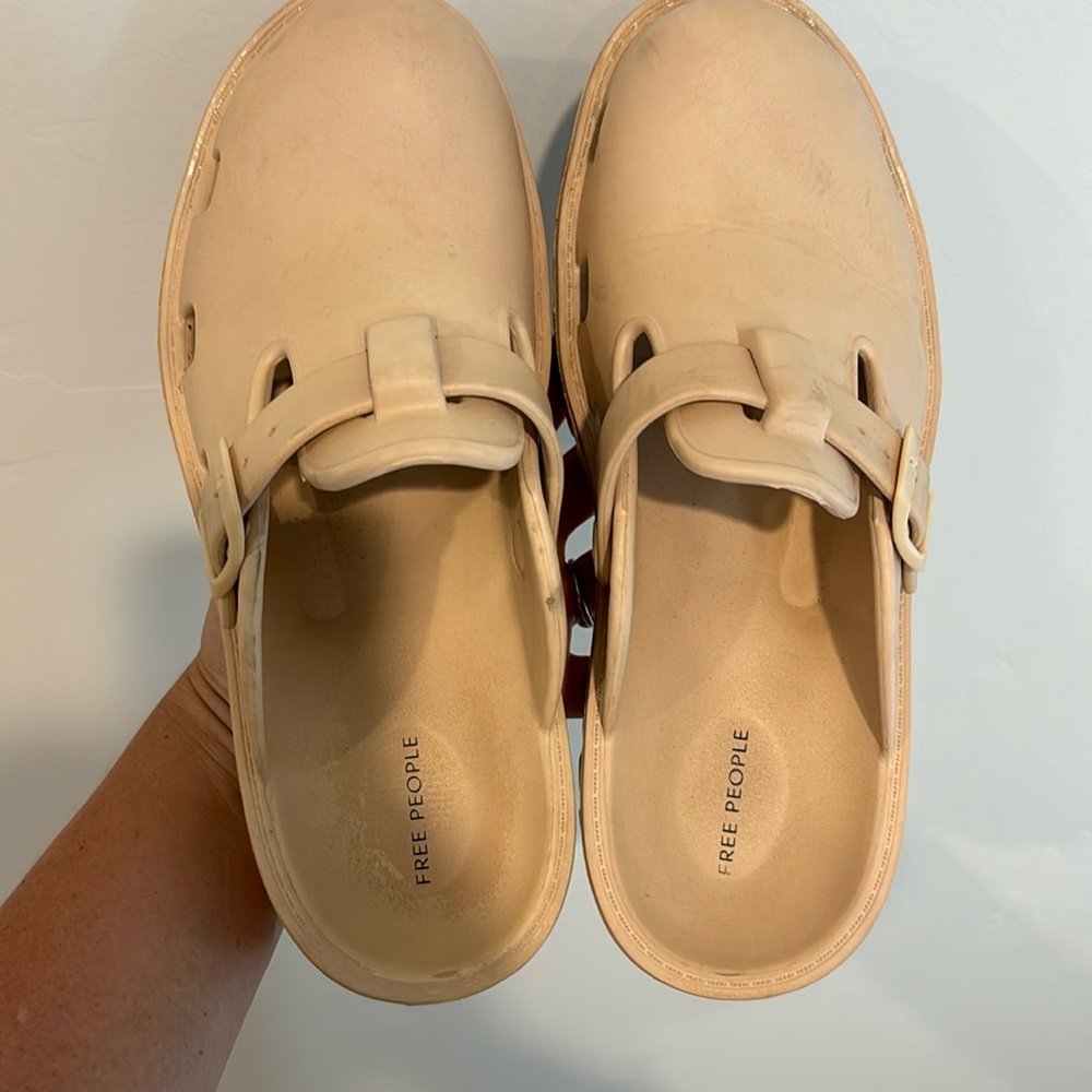 Free people size 10 Karlie buckle clogs